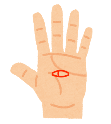 手相占い 手のひら中央にあらわれる吉相 ファティマの目とは